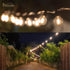 26ft 25 Bulbs,G40 Bulbs, Formosa Indoor/Outdoor Clear LED Christmas String, Patio Light with Retro Round Waterproof