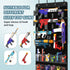 Over Door Toy Gun Storage, Hanging Organizer for Toy Guns, Hanging Toys Organizer with Pockets, Hook&Loop Straps