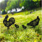 EZTZEN Chicken Metal Garden Stakes Decorative,Chicken Gifts for Women/Men/Chicken Lovers Gifts,Black Chicken