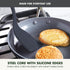 GreenPan Silicone Solid Turner Spatula, Flexible Nonstick Cooking Utensil, Heat-Resistant, BPA-Free, Gray