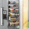 Aufworld Magnetic Spice Rack for Refrigerator, 6 Pack Magnetic Shelf, Fridge Magnet Organizer