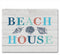 CounterArt Beach House 3mm Heat Tolerant Tempered Glass Cutting Board 10” x 8” - Manufactured in the USA