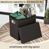 16.5x16.5x10.6in COSYLAND Ottoman with Storage Collapsible Fabric Ottoman Footrest Foot Stool for Room Small Slim Tall
