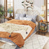 2 Simple Trending Side Table, Small End Table Living Room, Nightstand with Tier Storage Shelves, Rustic Brown