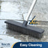 65" Yocada Stainless Steel Wire Scrub Brush with Long Handle Heavy Duty Outdoor Wire Metal Brush Scrubber Broom