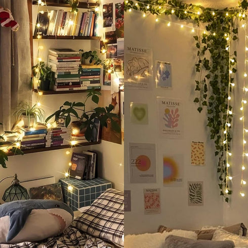 50 suddus Globe String Lights Bedroom, Led Fairy Lights Plug in, Indoor String Lights for Classroom, Christmas