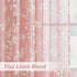 FMFUNCTEX Linen Sheer Curtains, Blush Pink Blossom Patterned, 96 Inches Long, Floral Drapes for Kids Room and Living