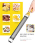 Ourokhome Kitchen Lemon Zester - Stainless Steel Hand Held Parmesan Cheese Grater for Ginger, Chocolate, and Citrus,