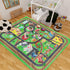 Kids Rug Play Mat for Toy Cars, City Life 3D Road Traffic 39.4"×59" Non-Slip Washable Car Rug for Playtime