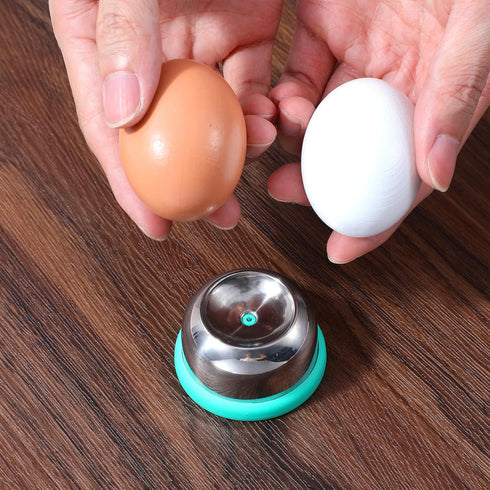 Ouligay Egg Piercer for Raw Eggs, Egg Hole Puncher for Bakery Kitchen Tools, Stainless Steel Egg Poker with Sturdy Base