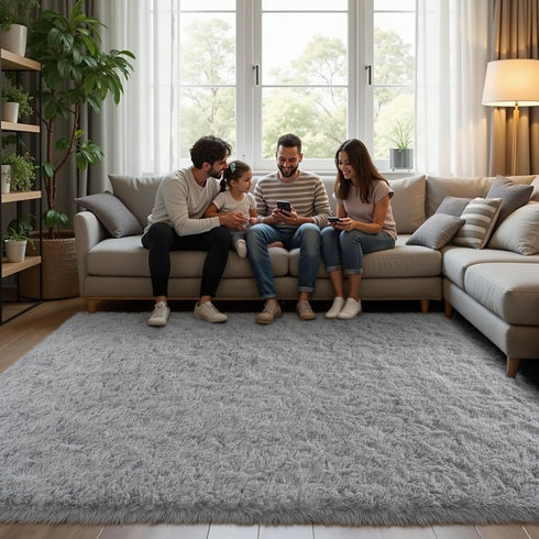 6x9 Zentavio Area Rugs for Living Room Large Rugs for Bedroom Carpet Fluffy Furry Soft Shag Aesthetic Plush High Pile