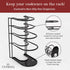 Cuisinel Pan Organizer - Heavy Duty 15" Silicone-Coated Non-Slip Skillet Rack for Kitchen Storage