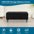CRFATOP Jacquard Rectangle Ottoman Stool Cover Stretch Folding Storage Footstool Bench Slipcovers Upholstered Foot
