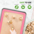 Nutrichef Silicone Baking Mats, 2 Non-Stick Reusable Mats, 16.5 x 11.6 IN, Oven-Safe up to 480°F, Pink