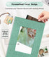 Photo Album for 4x6 Photos, Linen Cover Slide-in Book Holds 100 Photos with 50 Black Pages (Turquoise)