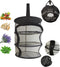 9 Inch 3 Level MICRO Hanging Dry Net, Indoor/Closet Drying Rack for Herbs, Black Mash Screen with Zipper