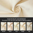 Encasa XO Throw Pillow Covers Set of 2, 18x18 in Natural | Cotton Pillow Covers for Living Room, Bed, Sofa