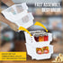 4 Pack Skywin TidyFriend Stackable Storage Bins for Pantry, Stackable Bins For Organizing Food, Kitchen, and Bathroom