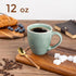 Set 4, 12oz Set GBHOME Ceramic Coffee Mugs of Stoneware Coffee Mugs For Dad Mom Women MEN, Light Weight Coffee Cups