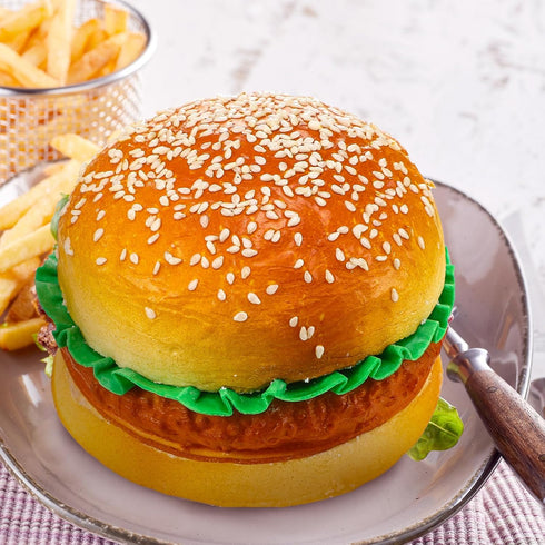 3 CroBlissful Pcs Artificial Hamburgers Realistic Fake Food Bread Model Photography Prop for Kitchen Food Fake Display