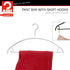 Mawa by Reston Lloyd Non-Slip Metal Clothing Hanger, Model 42-U, White - Pack of 5 with Smooth Shoulder Support
