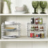 3-Tier Counter 2 Pack, Deco Brothers and Cabinet Corner Shelf Organizer, Chrome