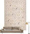YIHOUSE Washable 5x7 Area Rugs for Bedroom Girls, Beige Floral Rug for