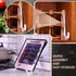 Acrylic Cookbook Stand for Kitchen Counter, Multifunctional Recipe Book Holder, 6.5 x 8.5 Inches (White)