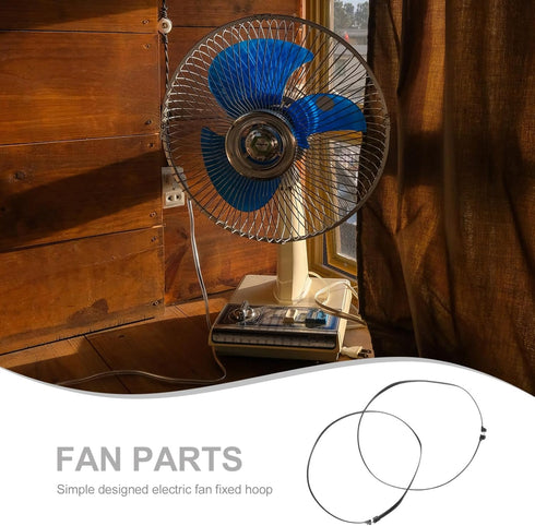 GANAZONO 2pcs Electric Fan Grille Retaining Ring, Plastic Binding Hoop for 14in/16in Table Fans