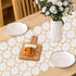 72 Inches VIJIV Macrame Table Runner Long for Boho Wedding Decor, White Crochet Doilies Dresser Scarf Lace Farmhouse