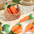 5 Pack AUEAR, Artificial Carrots Plastic Carrot Simulation Fruits Lifelike Fake Vegetables Model Teaching Photo