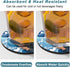 Nipichsha Coasters for Drinks, Set of 6 Absorbent Rubber Drink Coasters with Non-Slip Backing for Kitchen Home Decor