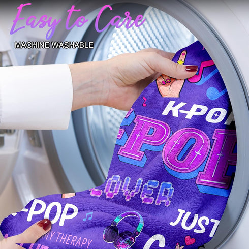 60''x50'' Kpop Gifts Blanket for Teen Girls - K Pop Gifts for Teen Girls Women K-Pop Fans Music Lovers, Kpop Merch
