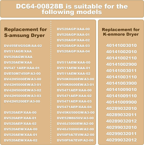 Upgraded DC64-00828B Dryer Door Switch Replacement for Samsung K-enmore, Compatible with DC64-00828A PS4210964