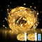 Rechargeable Fairy Lights Battery Operated, 33ft 100 LEDs String Lights with Remote,