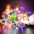 4 Pack 20FT 60LED Multicolor Fairy Lights Battery Operated with Remote, Waterproof Cuttable Twinkle Lights with Timer