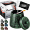 roygra Ashtray with Lid, Windproof Smokeless Metal Ashtray, Medium Size Green (4.39 x 3.54 x 3.54’’)
