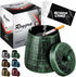 roygra Ashtray with Lid, Windproof Smokeless Metal Ashtray, Medium Size Green (4.39 x 3.54 x 3.54’’)