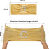Eternal Beauty Set of 10 Gold Chair Sashes Glitter Chair Band Spandex Chair Sashes for Folding Chairs Wedding