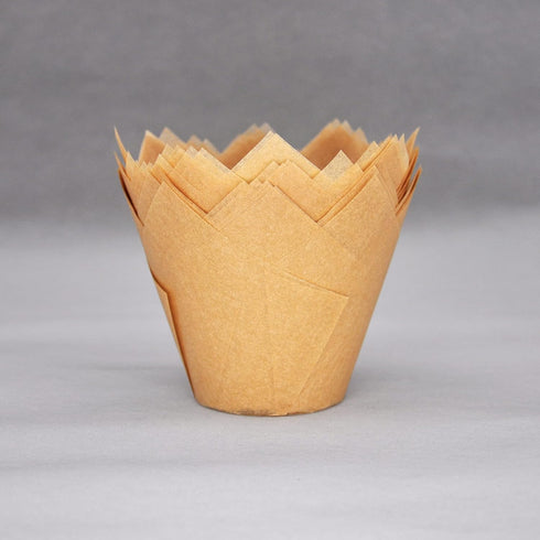 Extra Large Jumbo Muffin Greaseproof Paper Baking Cups - 2-1/4" x 3-3/4", Case of 125 pcs