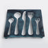 Cutlery Set Shaped Metal Trivet for Serving Hot Dish, Pot, Pans & Teapot on Kitchen Countertop, Heat Resistant