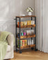 4-Tier 7.1'' TTC02BF CHOEZON Slim Storage Cart, Kitchen Serving Trolley, Slim Rolling Cart with Handle and Guard Rails