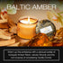 Voluspa Baltic Amber Petite Candle Jar, 3.2 Ounce, 25 Hour Burn Time, Coconut Wax, Handcrafted in the USA