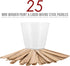 Pouring Masters 3 Oz (90 ml) (100 Pack) 25 Liquid Measuring Cups - Plastic Graduated Cup with Sticks - Reusable Mixing
