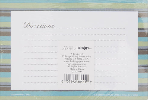 C.R. Gibson Forage 4x6 Double Sided Recipe Cards, Multicolor