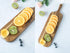 Acacia Wood Cutting Board with Handle, Small Size Charcuterie Board, 16'' x 4.7'' x 0.6'', BILL.F