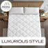 Maxi California King Mattress Pad - Luxurious Cotton Sateen Mattress Protector - Soft, Comfortable, and Breatheable