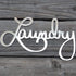 Metal Laundry Sign for Wall Decor - Silver, 11 X 6.3 Inches Hand Polished Stainless Steel with Installation Kit