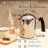 Mixpresso Stainless Steel Coffee Percolator, Stovetop Coffee Pot, 37oz, Excellent for Camping Coffee