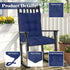 41.7"*20.8" High Back Outdoor Chair Cushions Waterproof Outdoor Patio Chair Seat Pad and Back Floral Rocking Chair